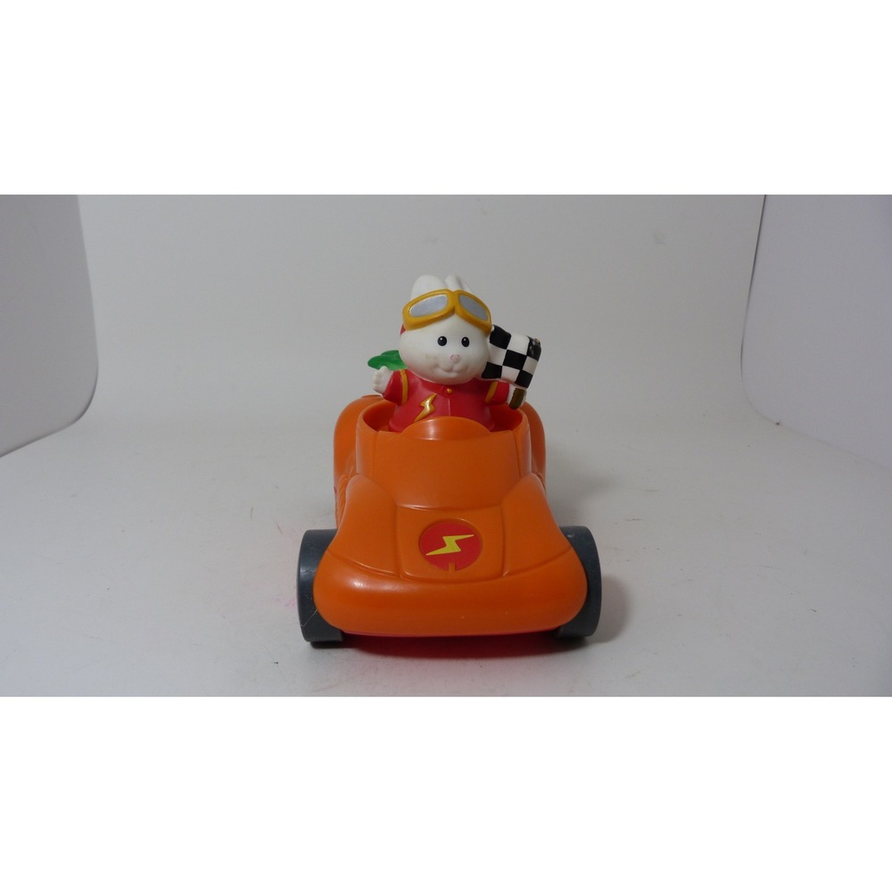 Fisher Price Little People Animalville Rabbit Racer Orange Carrot Car WORKS 2009